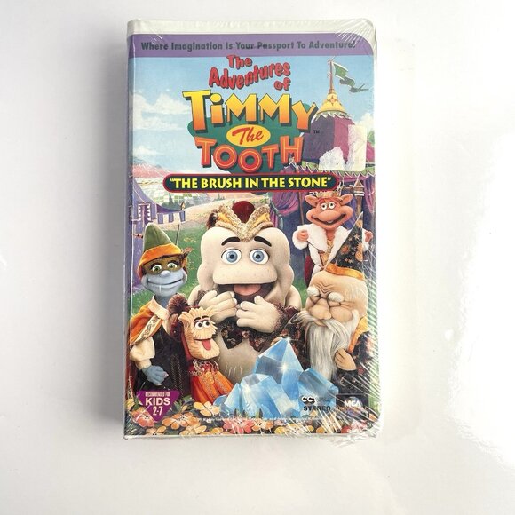 Adventures of Timmy the Tooth The Brush in the Stone (VHS, 1996) New Sealed - Picture 1 of 6